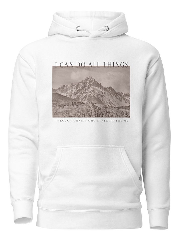 I Can Do All Things Through Christ Comfy Christian Hoodie product image (1)
