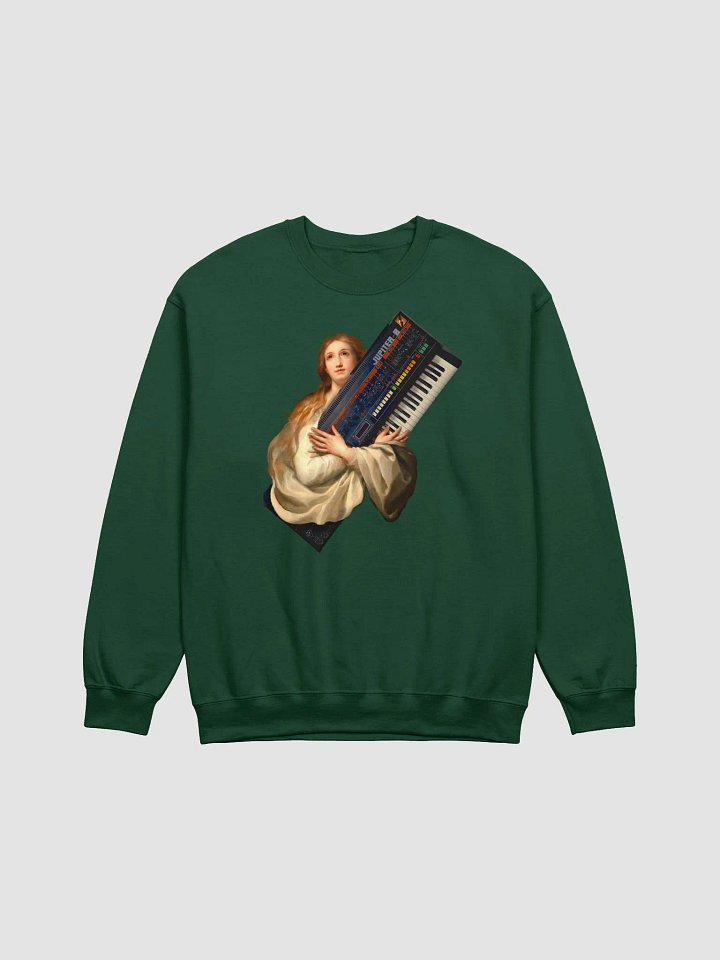 The Inmaculate Jupiter Conception by Frank Fonik (Roland Jupiter-8) Techno EDM Classic Crewneck Sweatshirt product image (2)