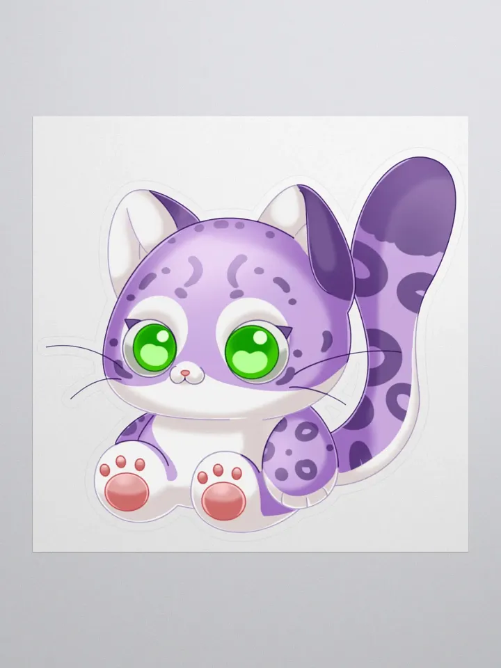 Katalae the SnowLeopard Plush Sticker product image (1)