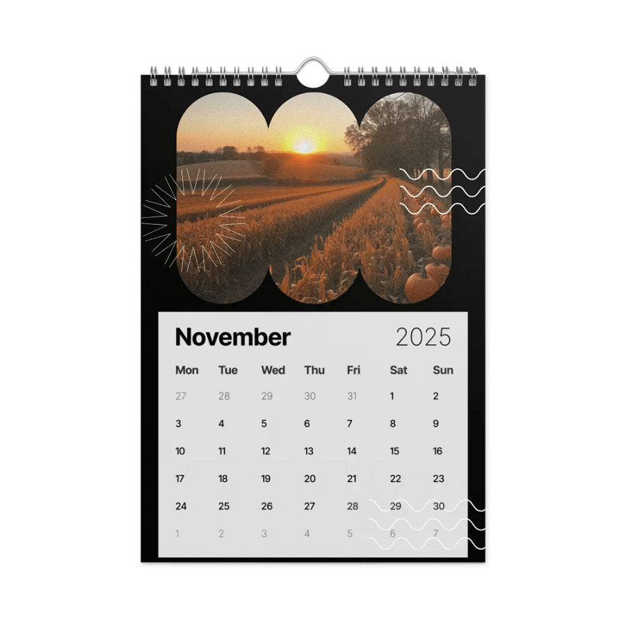 SEASONAL NATURE WALL CALENDAR 2025 product image (11)
