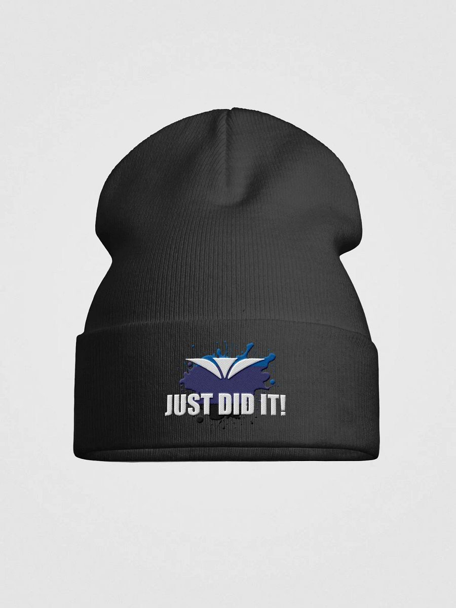 Just Did It Blue Logo Embroidered Beanie product image (1)