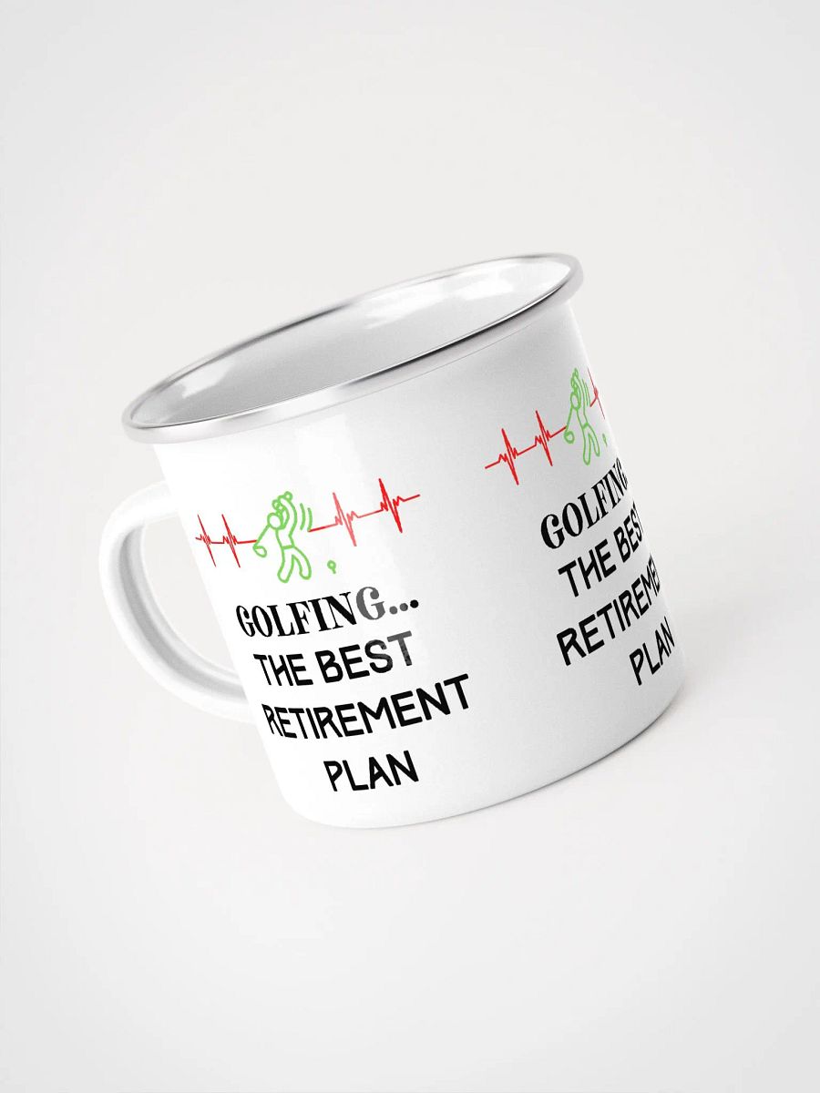 Golfing in Retirement Enamel Mug product image (4)