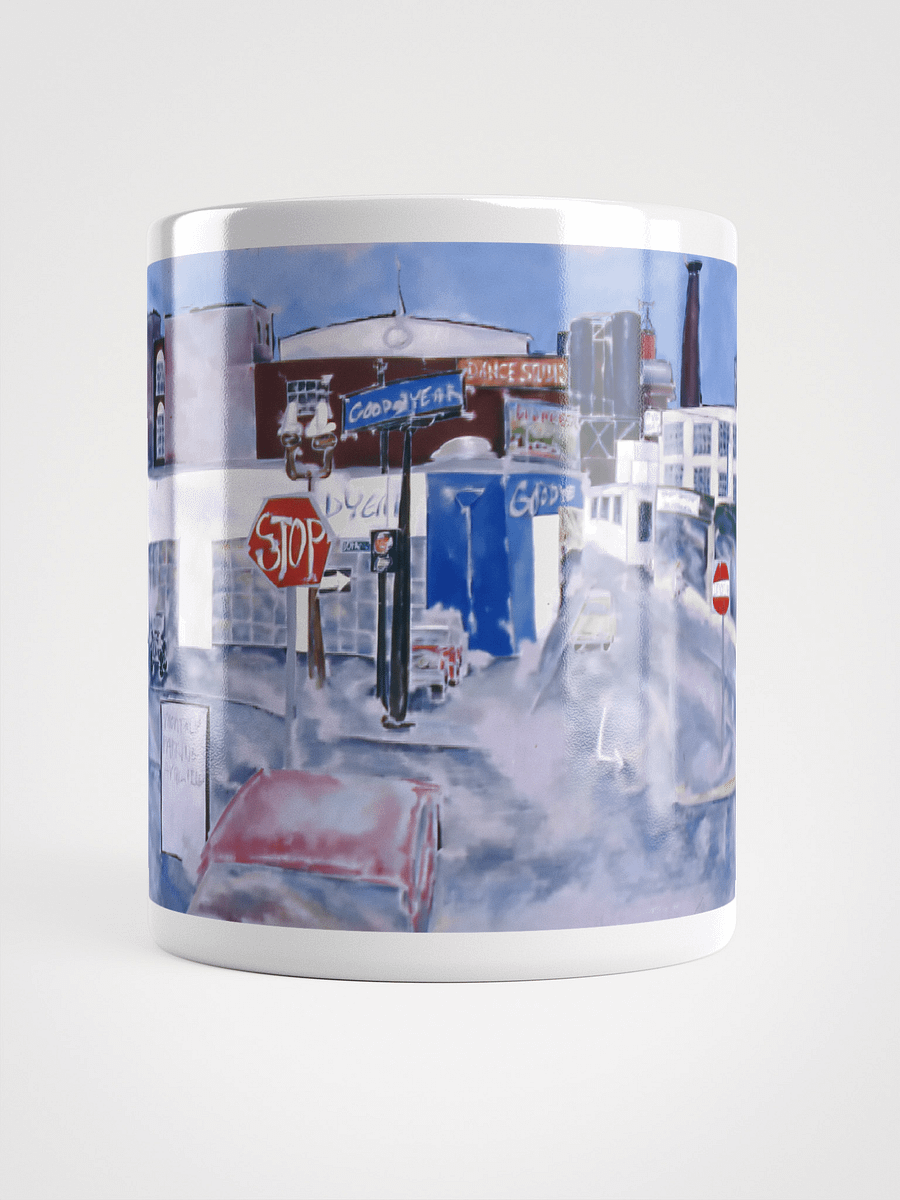 10th, Oak and Burnside, Portland, OR 1989 White Glossy Mug product image (1)