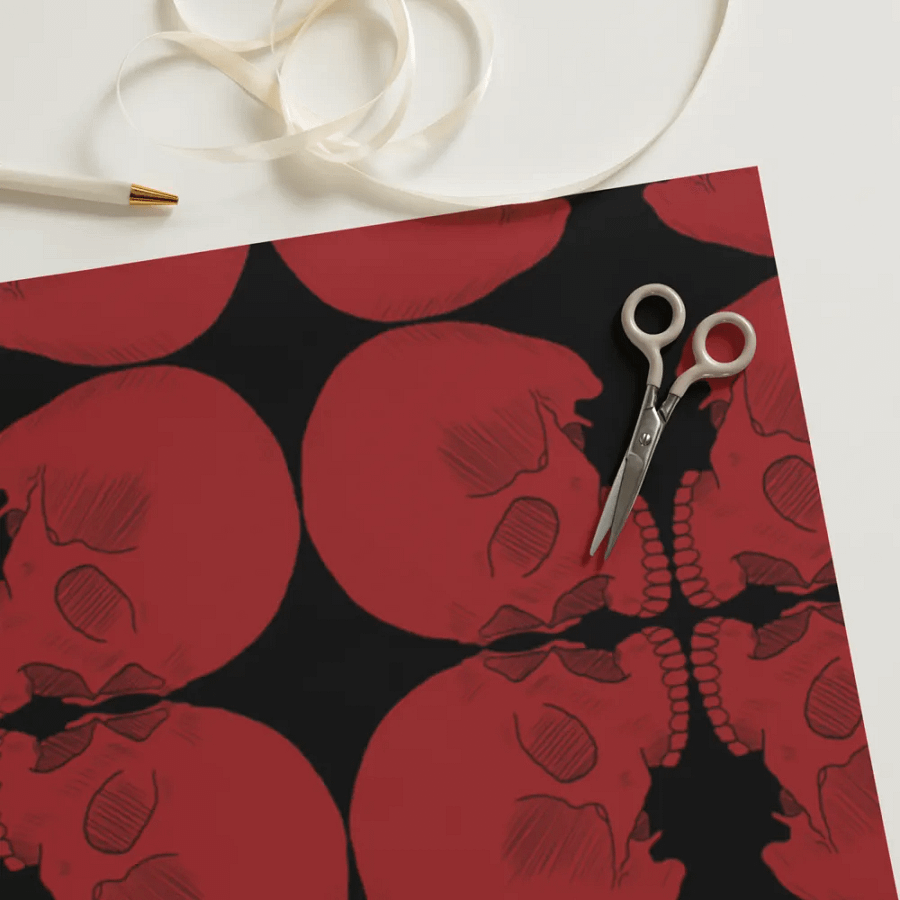 Skulls wrapping paper product image (11)