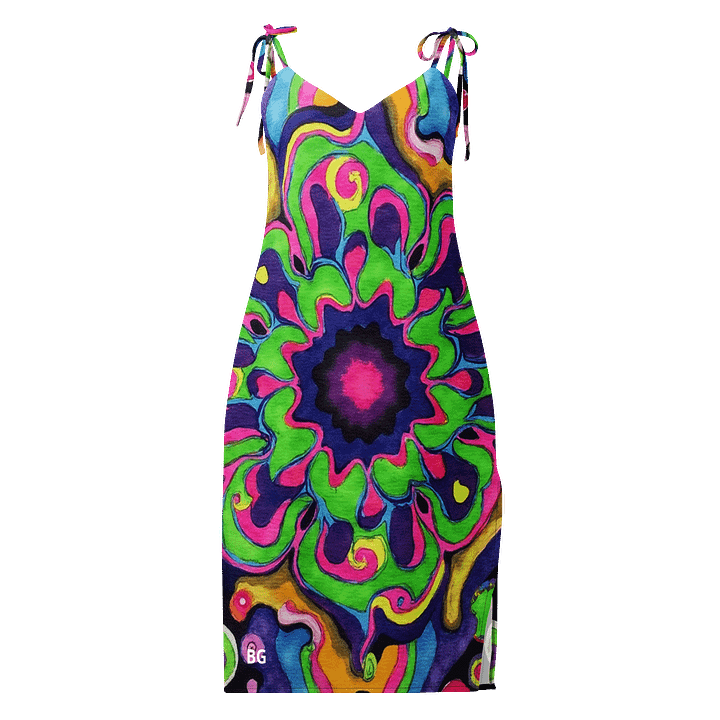 Barry Grady Psycedelic All-Over Slip Dress product image (1)