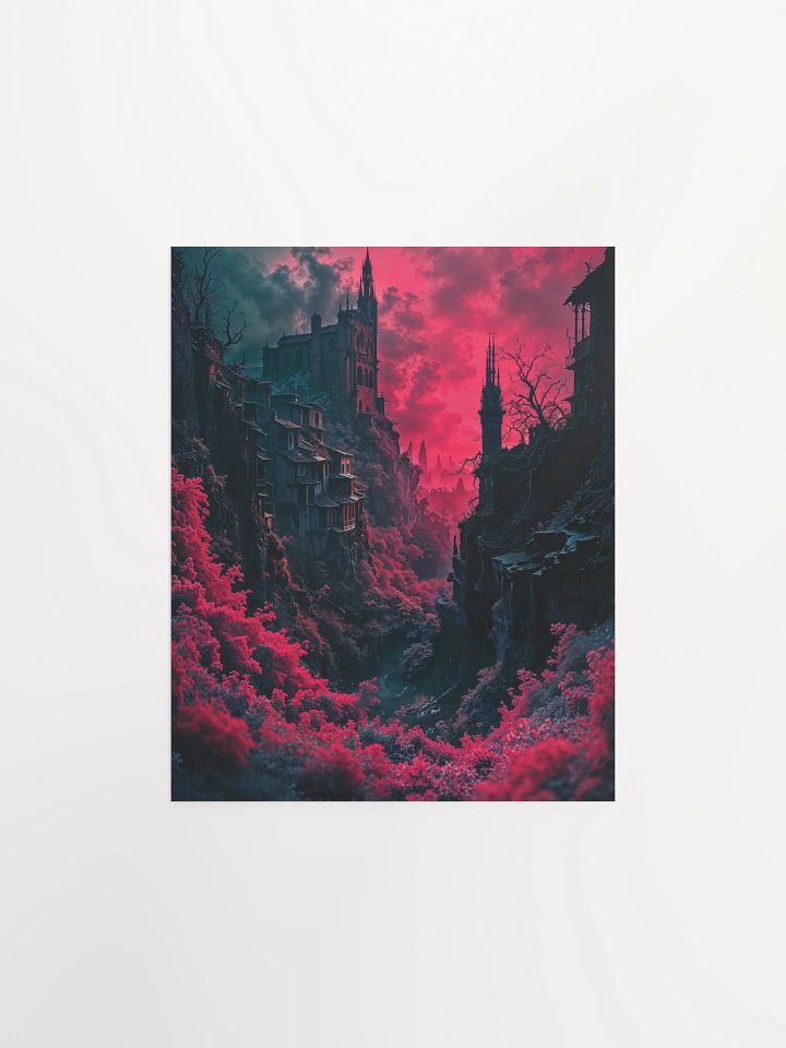 Ethereal Castle Cliff Poster product image (4)