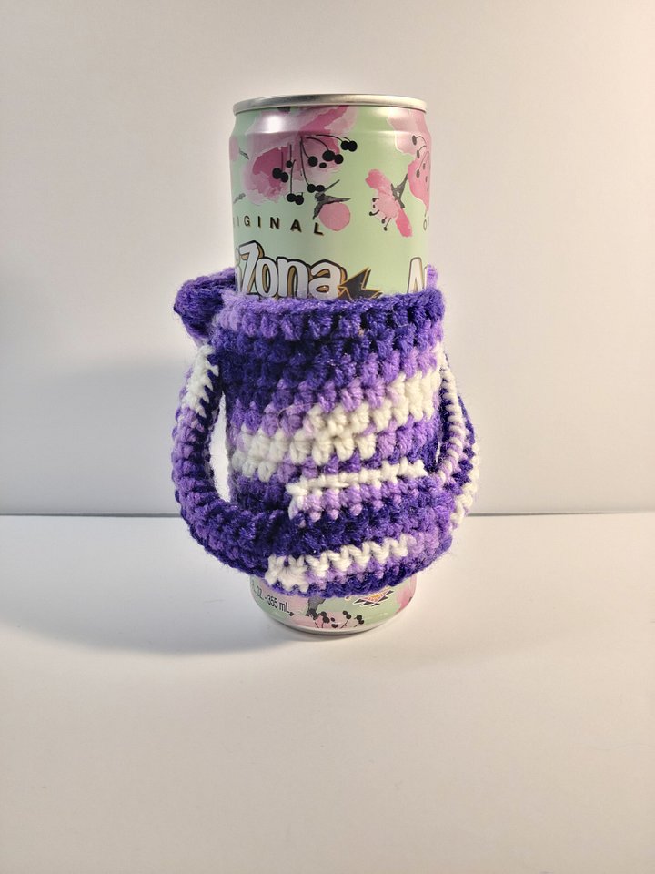 Handmade Crocheted Hoodie Drink Cozy product image (1)