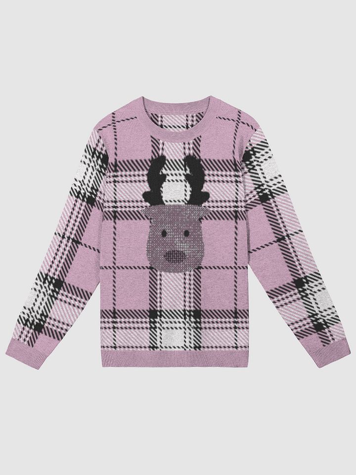 Reindeer Plaid Knit Sweater product image (2)