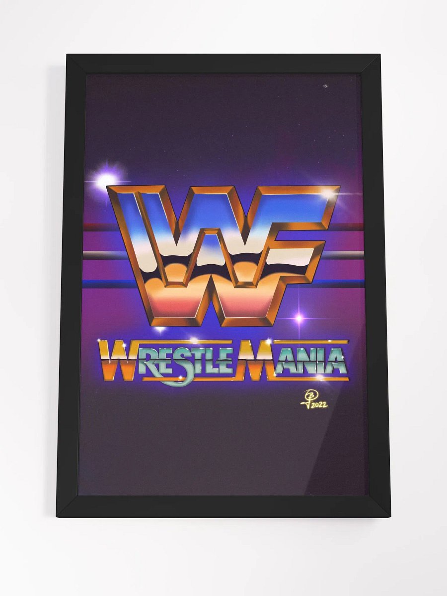 The 80's WWF Logo Deconstructed Framed Art product image (4)
