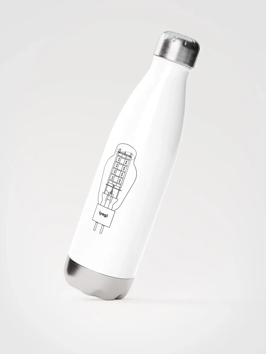 iyagi 300B Tube Stainless Steel Water Bottle (white) product image (1)