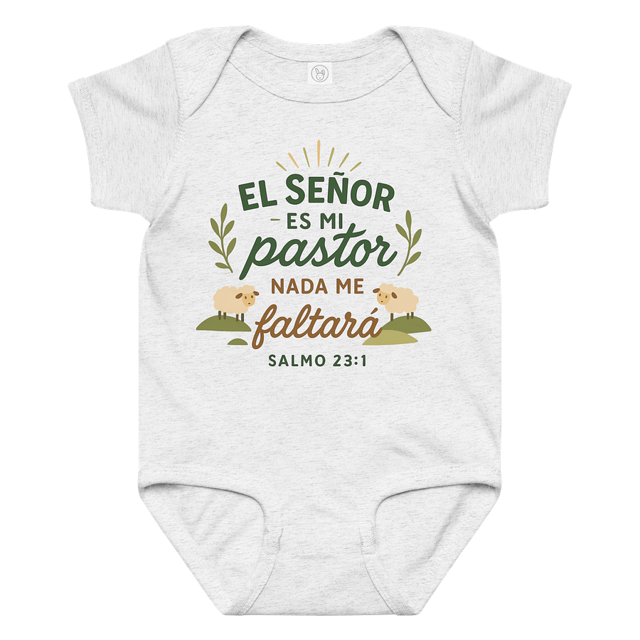 Spanish Christian Baby Onesie – “El Señor es mi Pastor” – Psalm 23:1 product image (1)