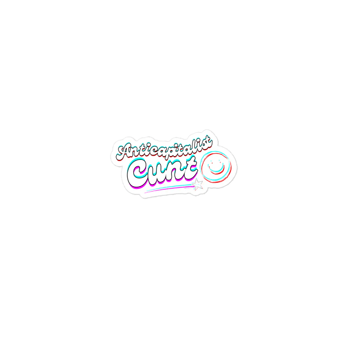 ANTICAPITALIST C*NT die-cut magnet product image (1)