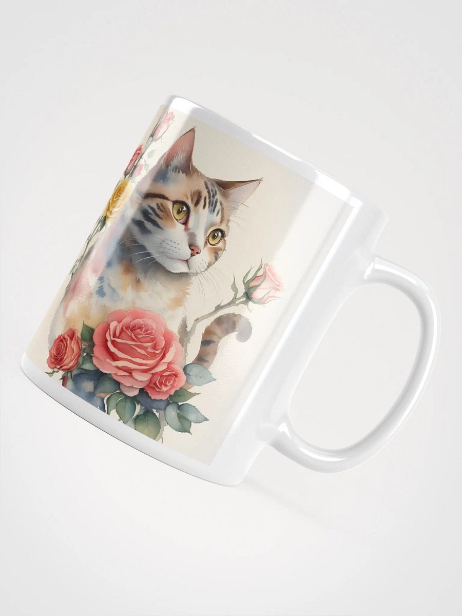 Thoughtful Cat and Roses Mug product image (8)