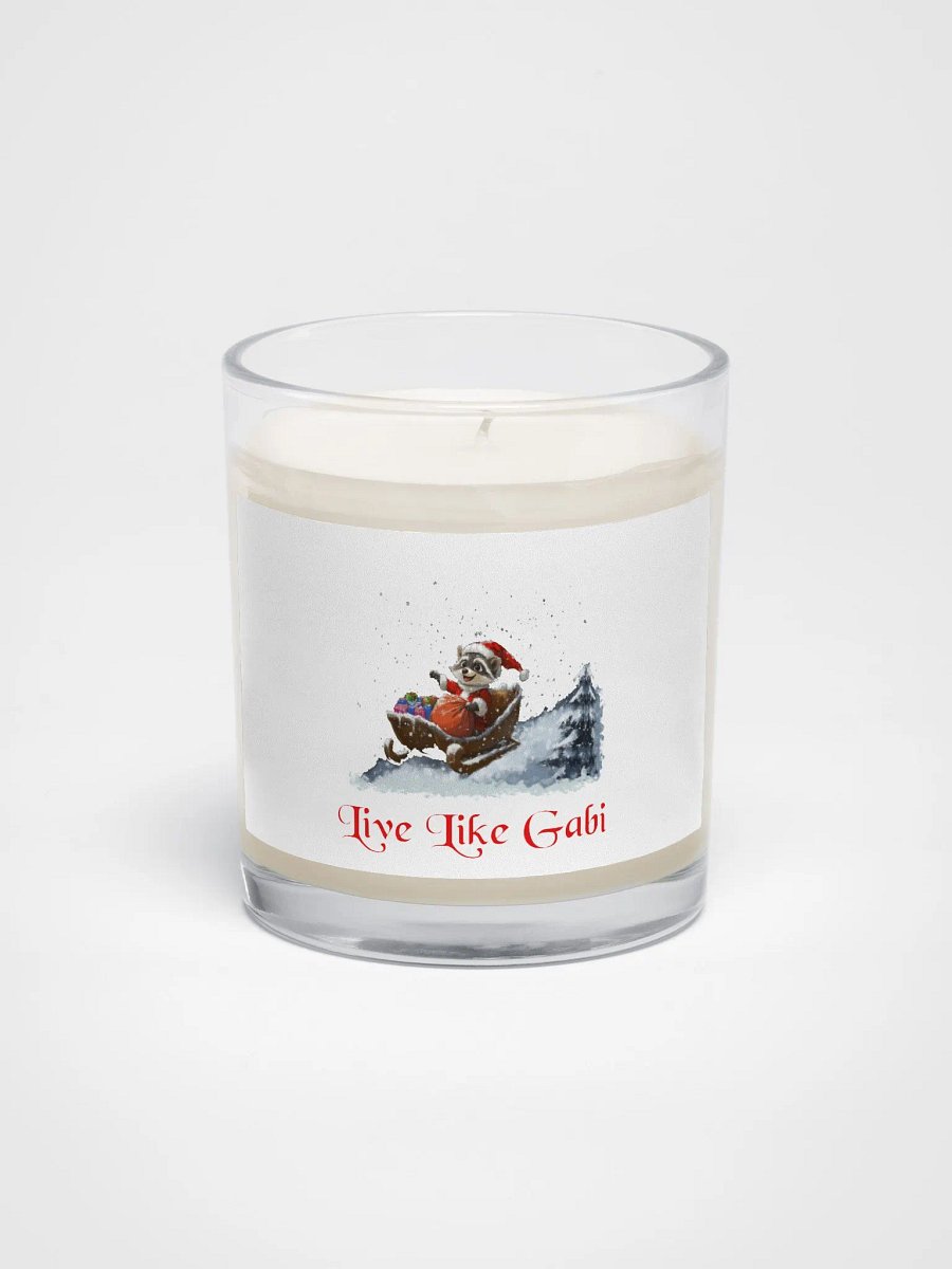 Gabi's Santa Sleigh Raccoon Soy Candle product image (1)