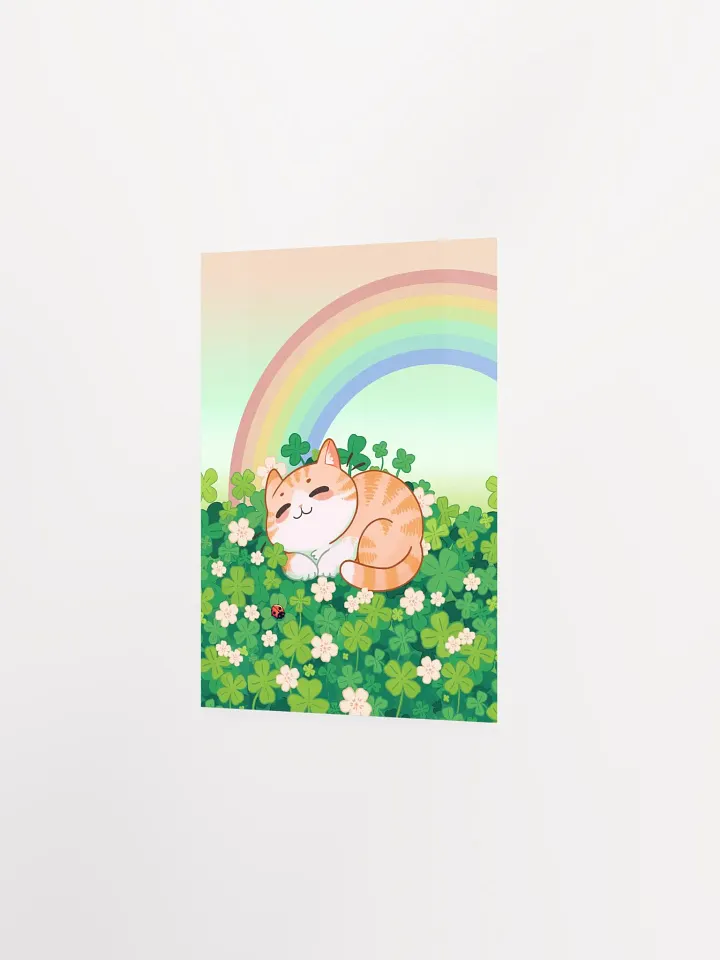 Lucky cat - St. Patrick Irish charm Poster product image (11)