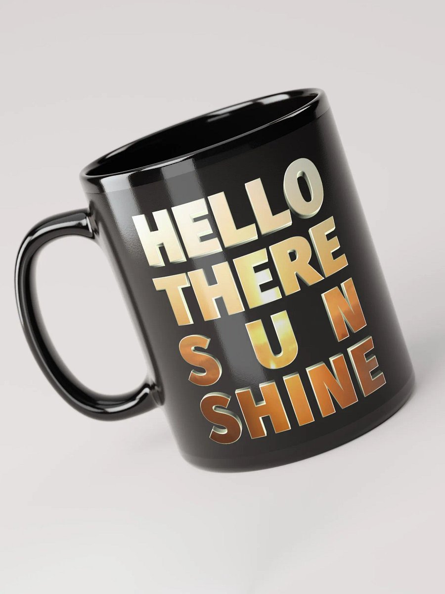 Hello There Sunshine | Black Glossy Mug product image (5)