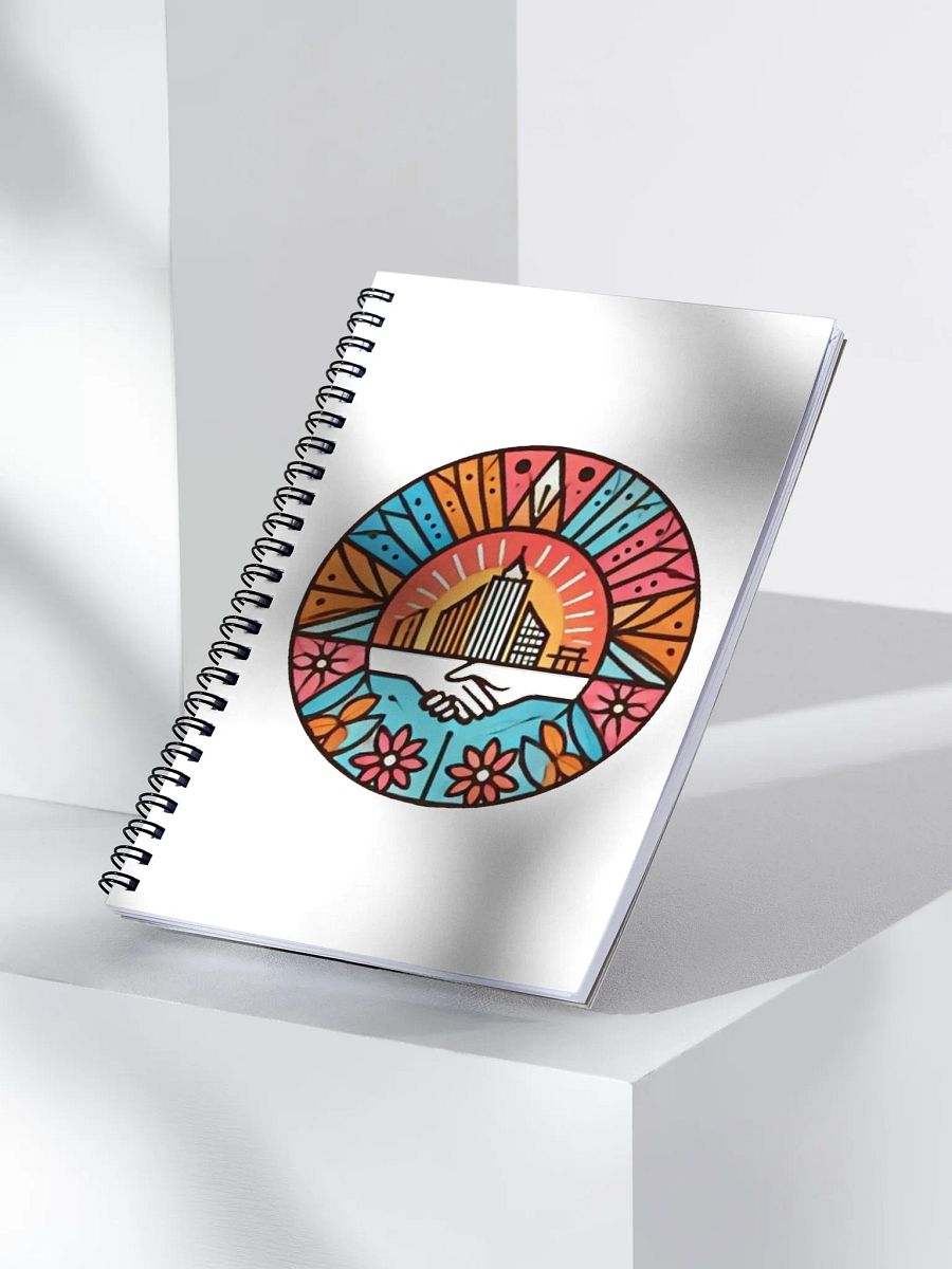 Sunlit Handshake Spiral Notebook product image (3)