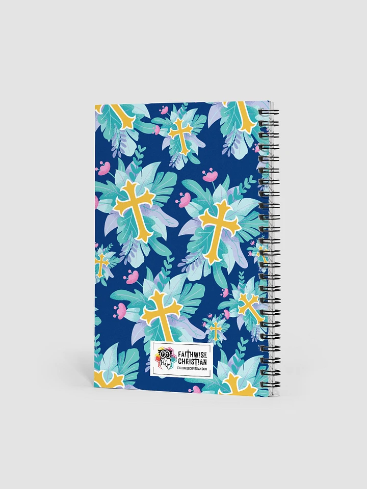 Blue Floral Cross Patterned Journal product image (2)