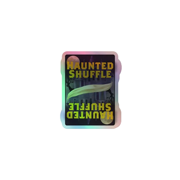 Haunted Shuffle holographic sticker product image (1)