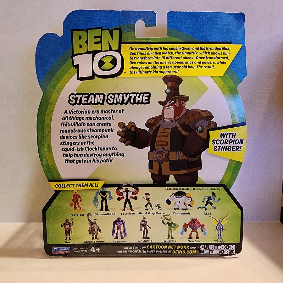 Ben 10 Steam Smythe with Scorpion Stinger - New in package product image (4)