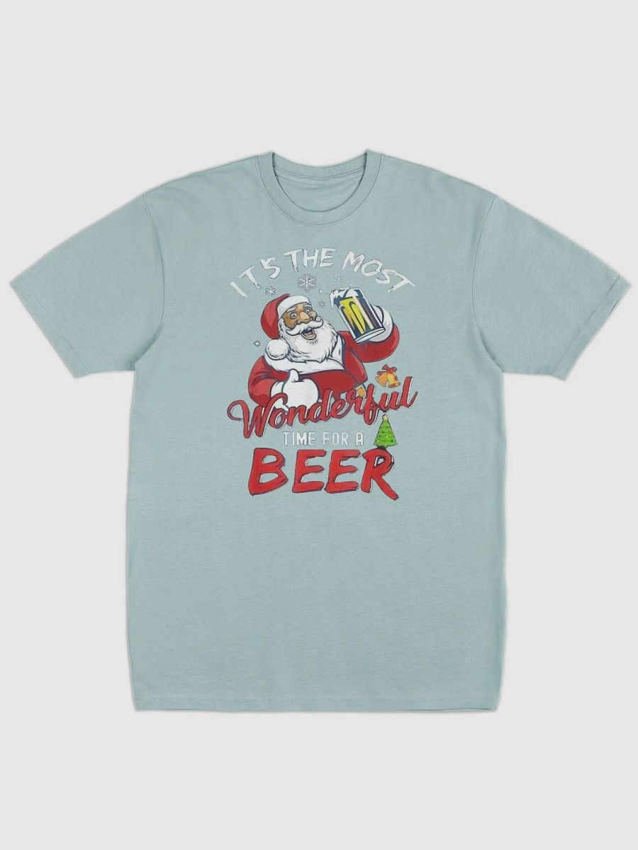 Santa’s Holiday Cheers Cotton Heritage Men's Premium Heavyweight Tee product image (1)