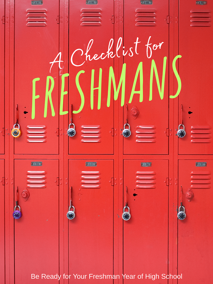 High School Freshman Checklist product image (1)