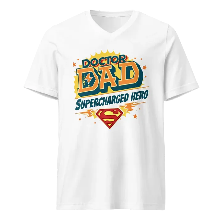 Supercharged Doctor Dad V-Neck Tee product image (1)