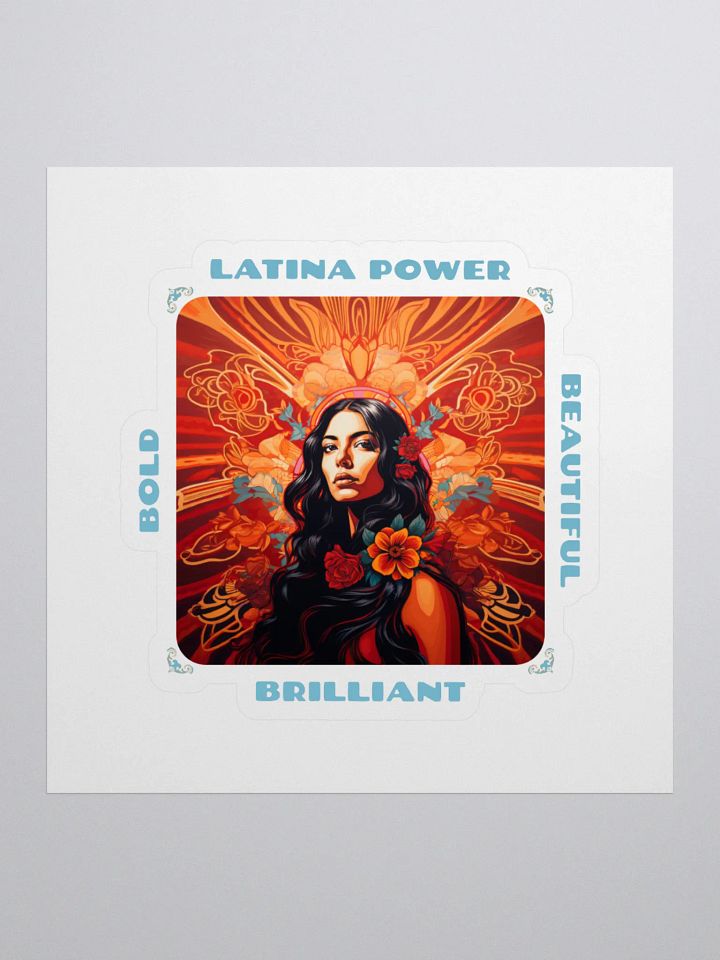 Latina Power Floral Sticker product image (1)
