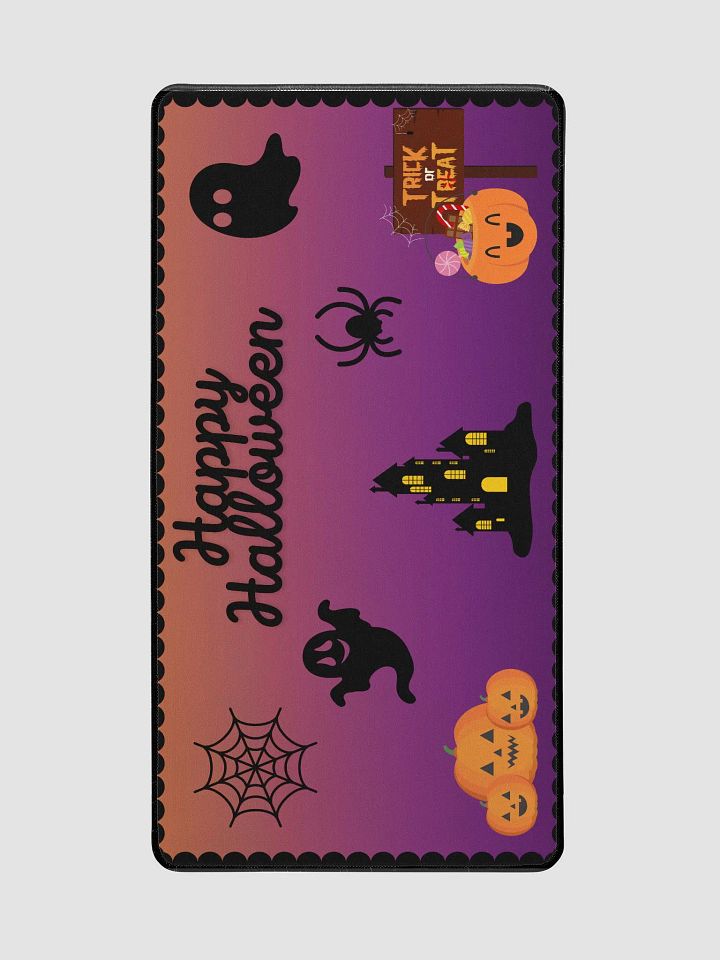 Spooky Halloween Desk Mat - Happy Halloween and Trick or Treat Design product image (2)
