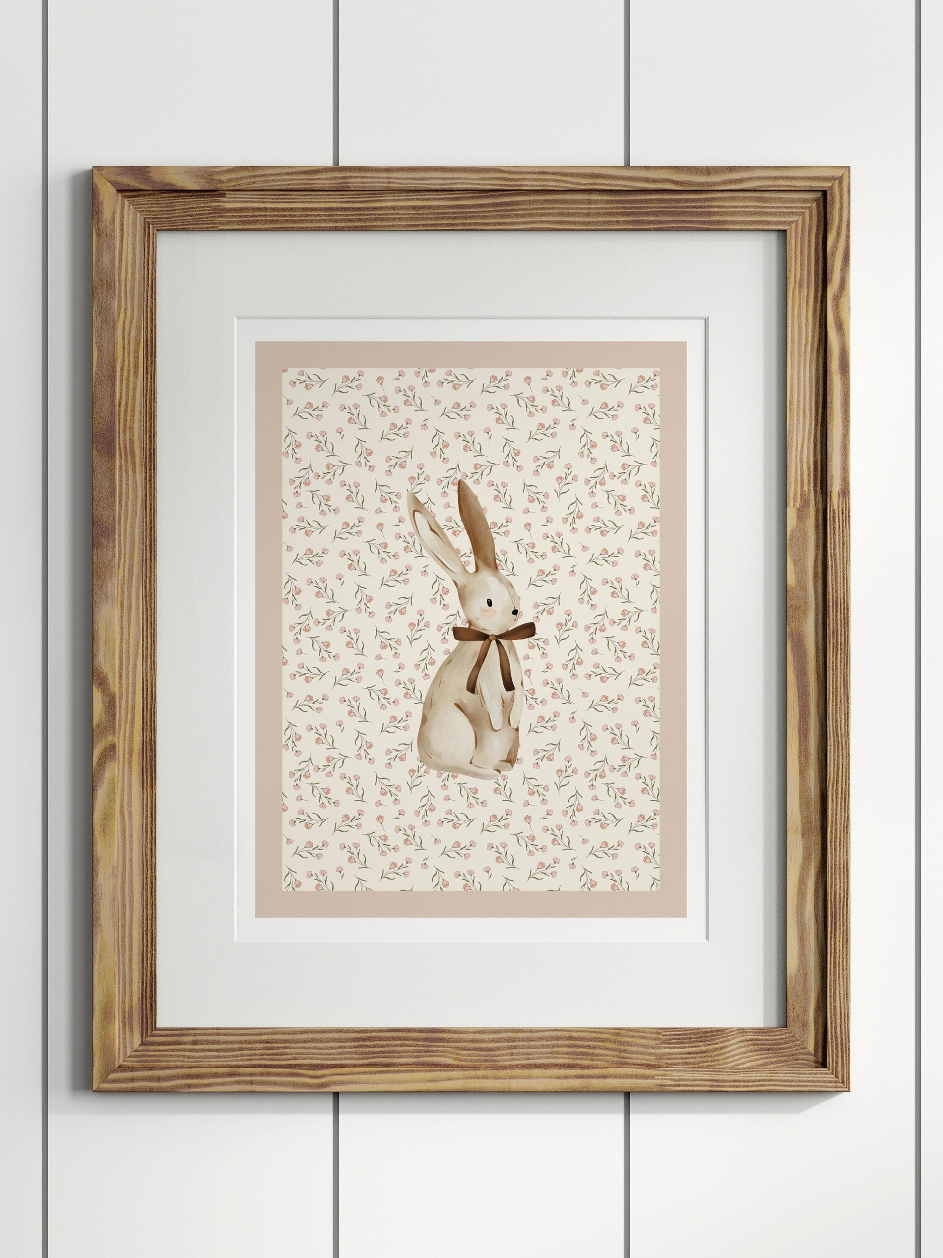 Boho Bunny Nursery Print 3 product image (1)