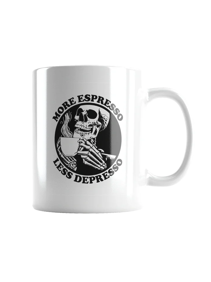 Skeleton Espresso White Glossy Mug product image (1)