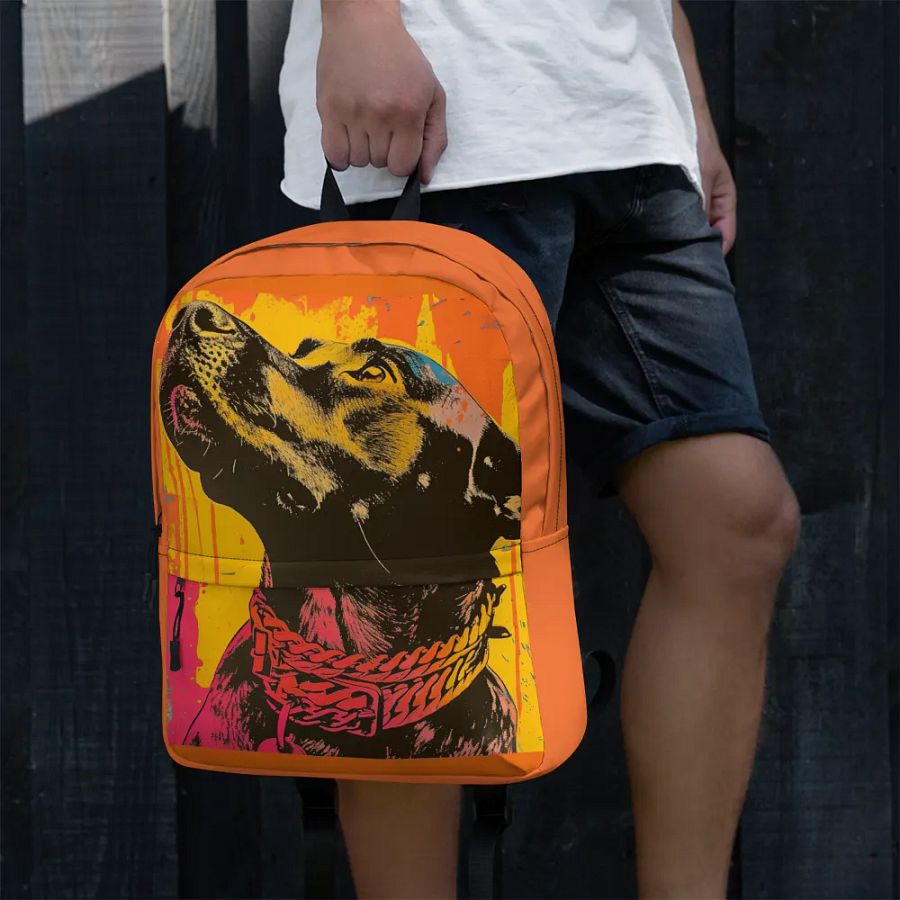 Black Labrador All-Over Print Backpack product image (5)