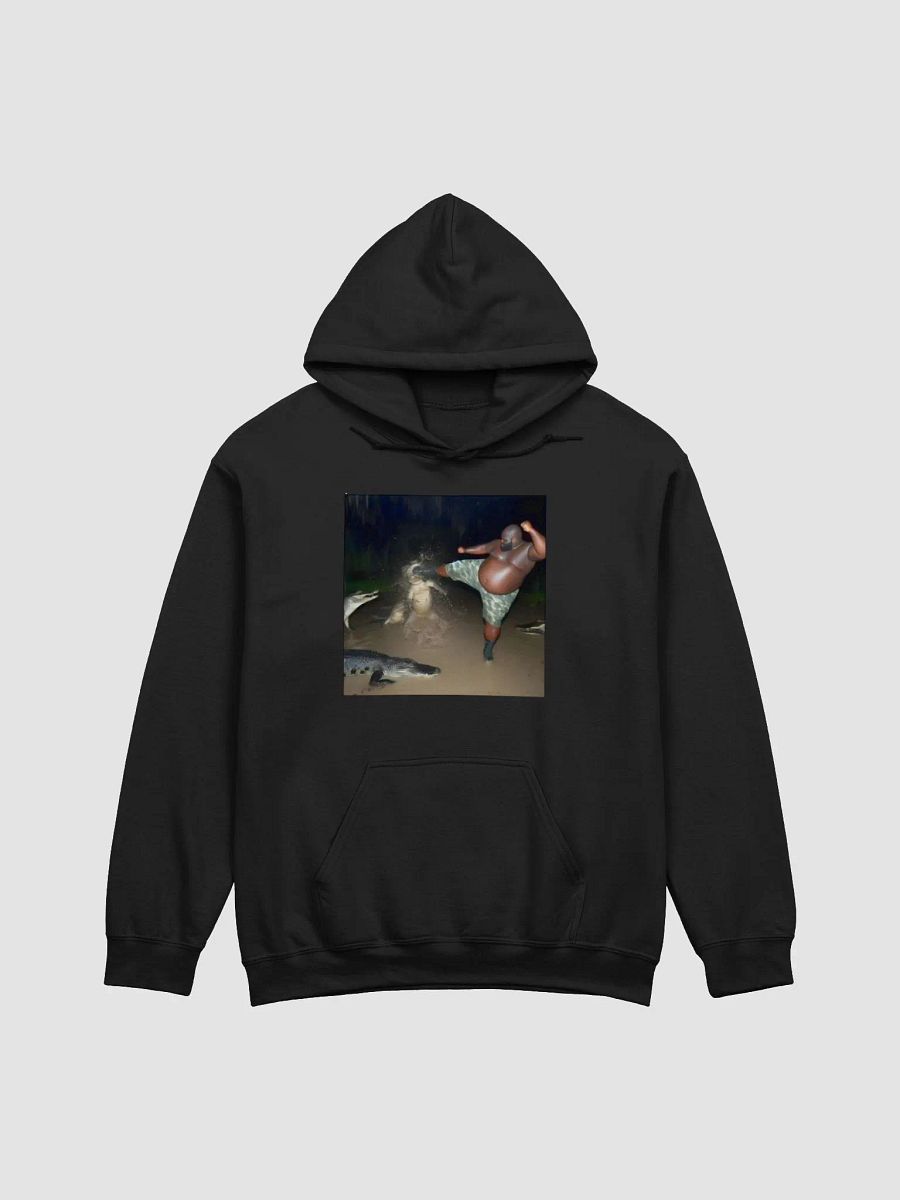 Man Kicking Alligator Hoodie product image (1)