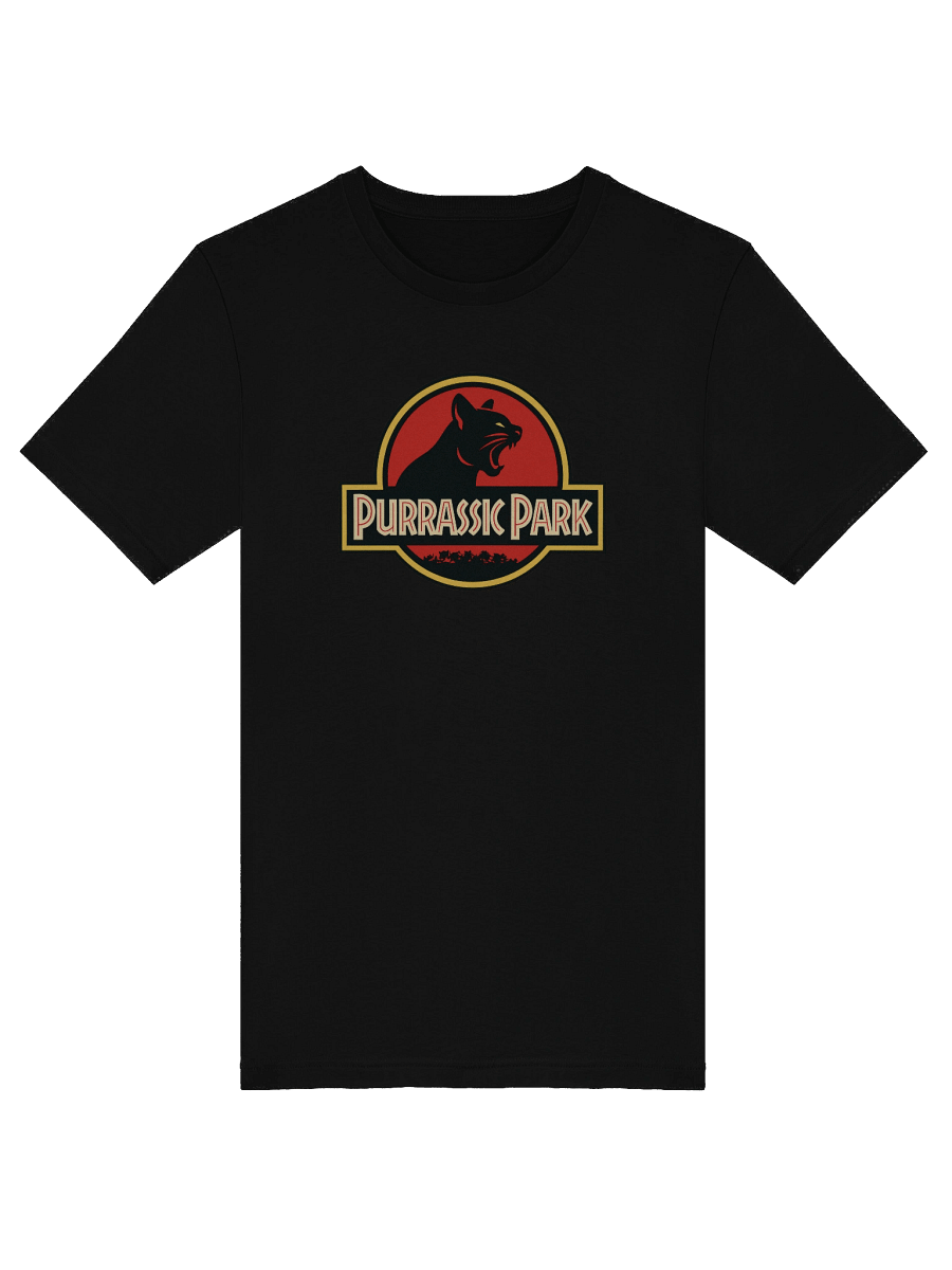 Purrassic Park T-Shirt – Funny Jurassic Park Cat Parody Tee product image (5)