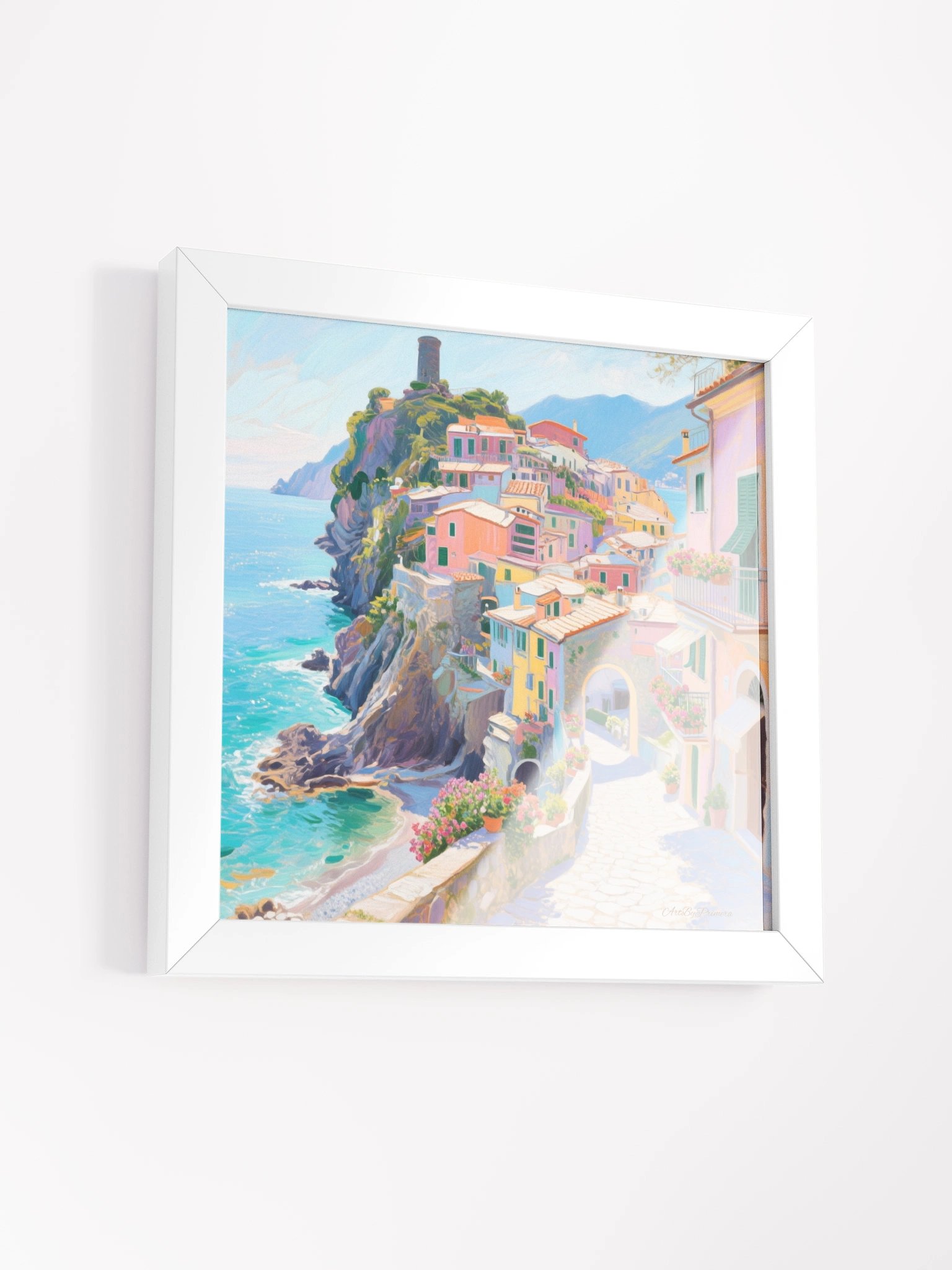 Vernazza Balcony Street View - Framed Poster product image (3)