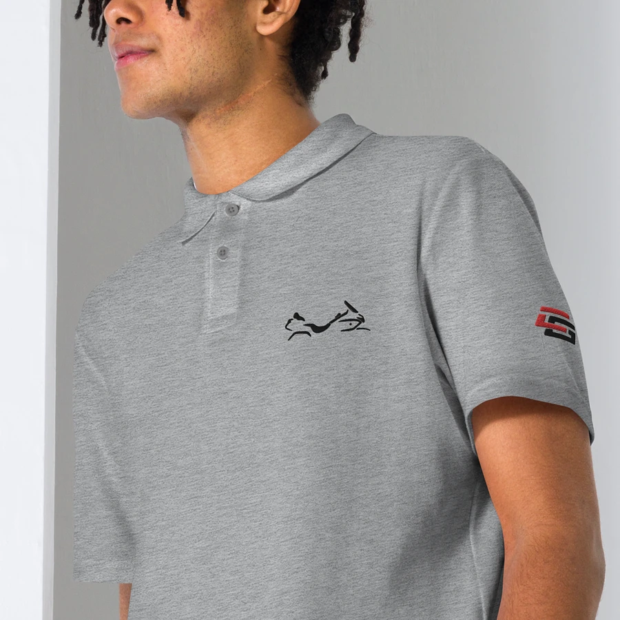 Shadow Wing Polo Shirt in White or Grey product image (6)