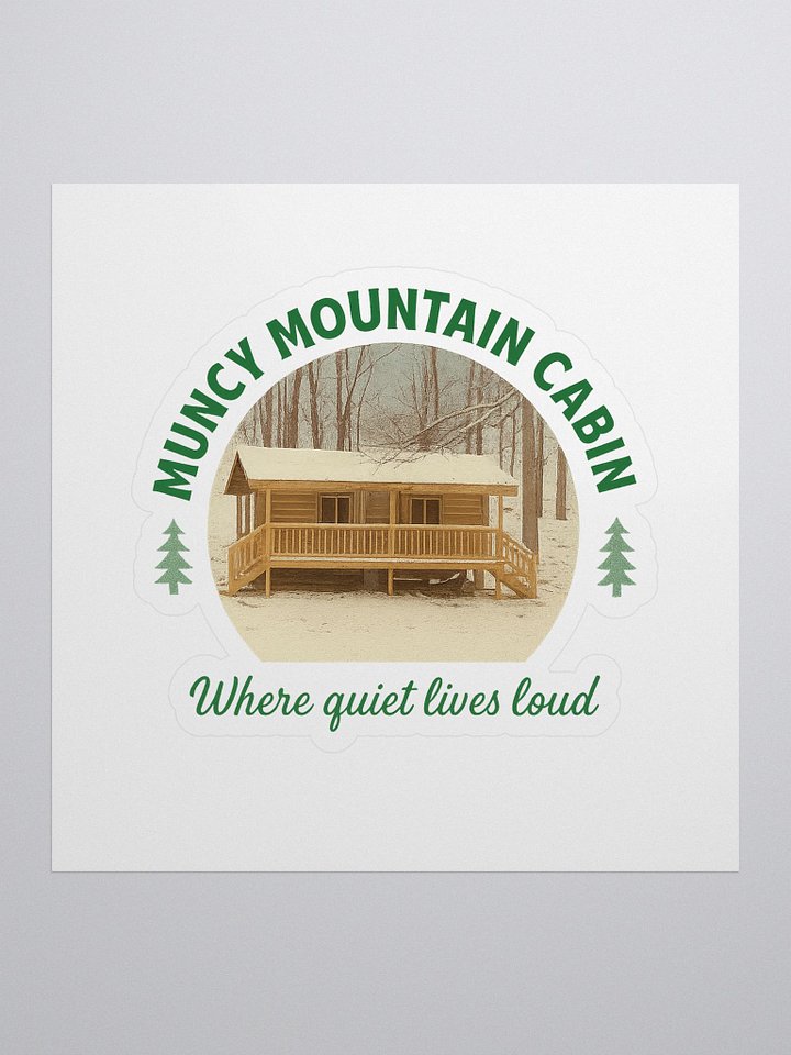 Muncy Mountain Cabin Kiss Cut Stickers product image (1)