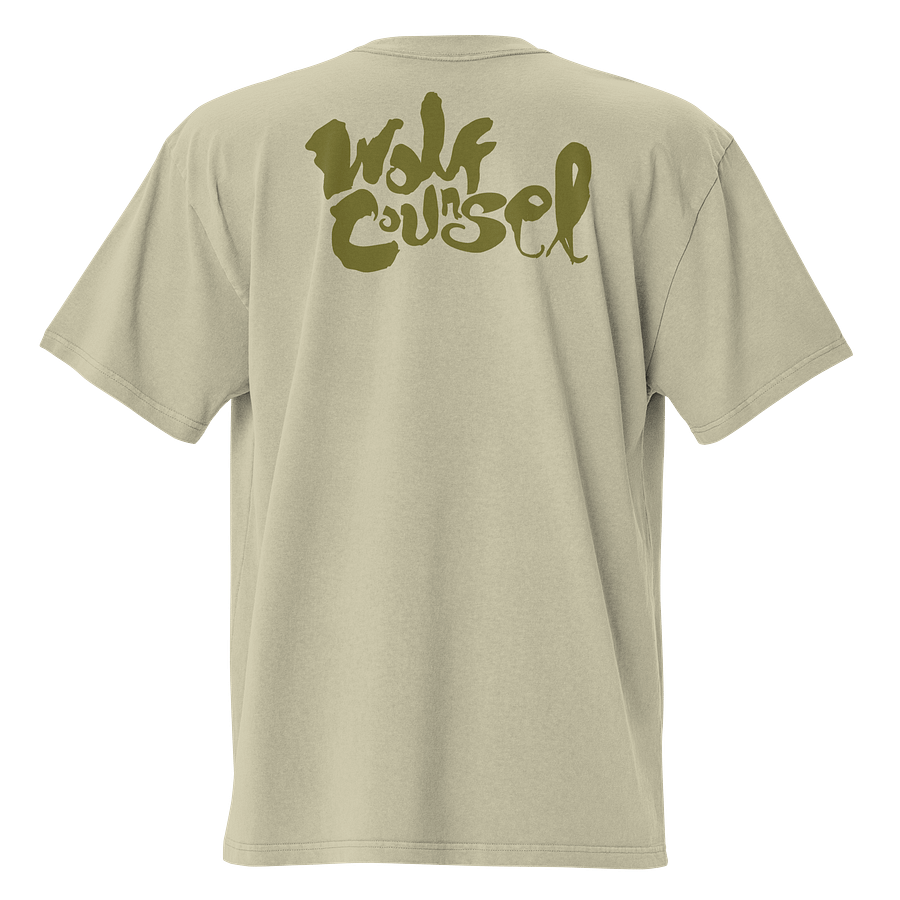 Wolf Counsel AS Colour Premium Oversized Faded T-Shirt (Front Patch) product image (2)