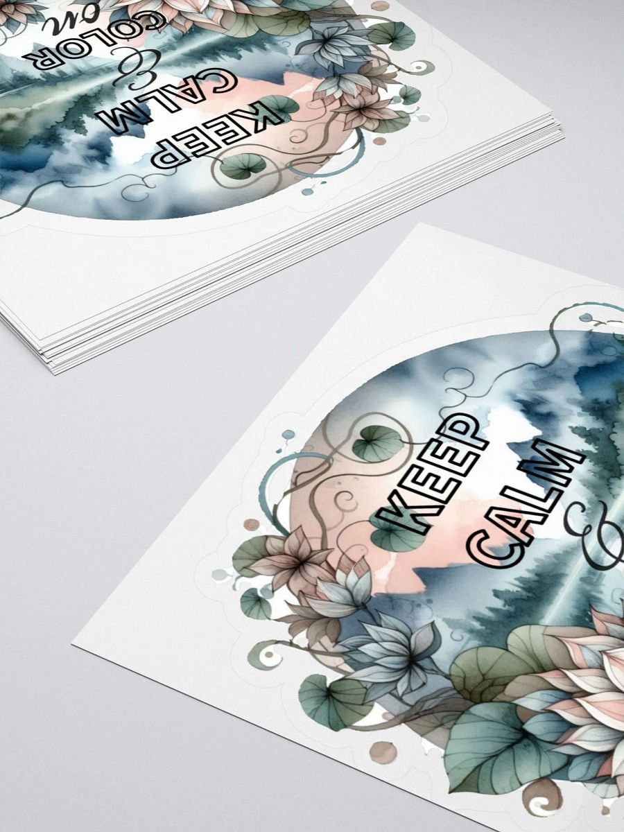 with the ‘KEEP CALM & COLOR ON’ Sticker product image (4)