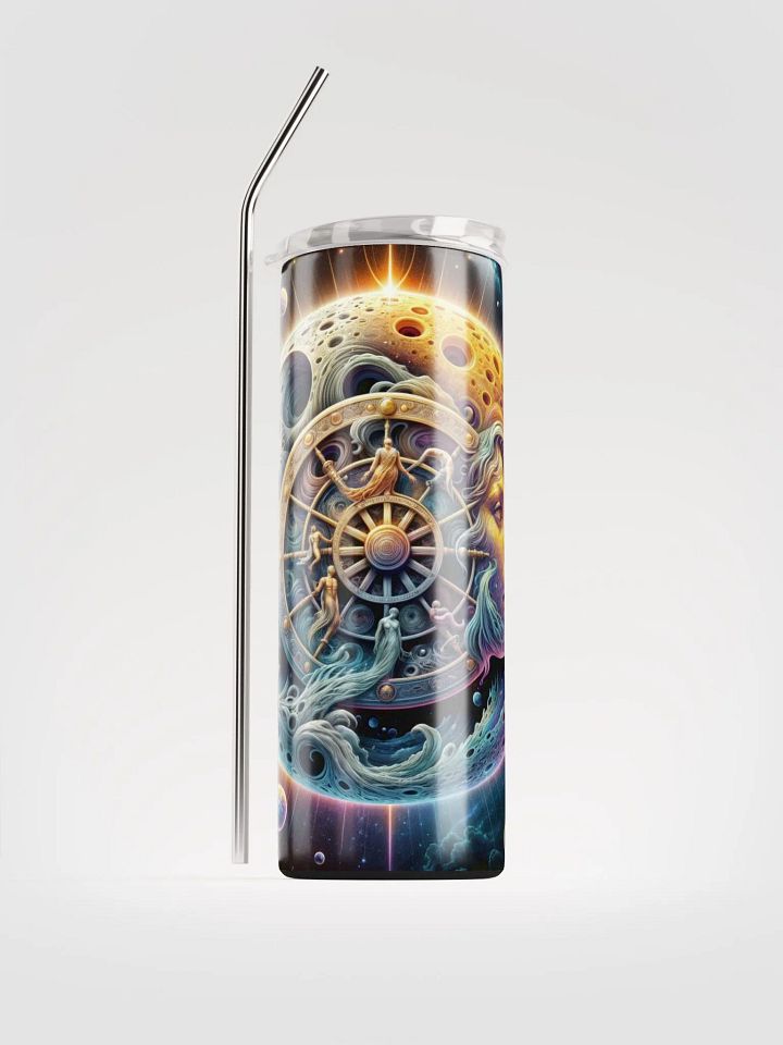 Stainless Steel Tumbler: Cosmic Face of the Moon product image (1)
