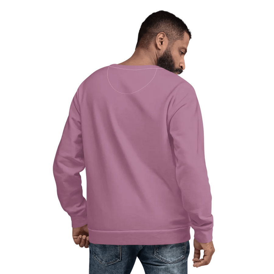Plain Medium Dark Lilac Purple Soft Summer Unisex Recycled Polyester Heavyweight Premium Sweatshirt by Treasure Pie product image (9)