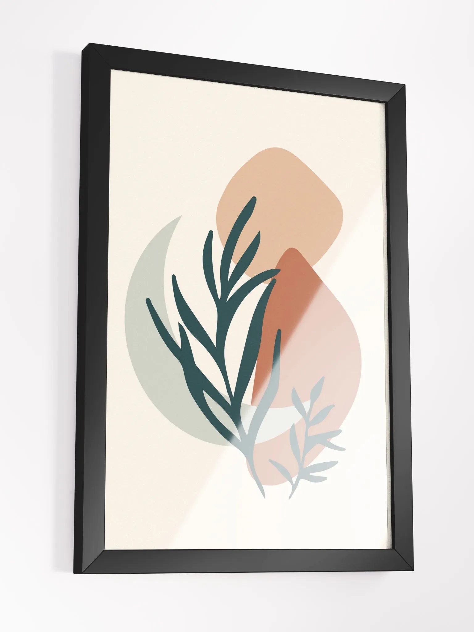 Organic Leaf Abstract Framed Poster product image (17)