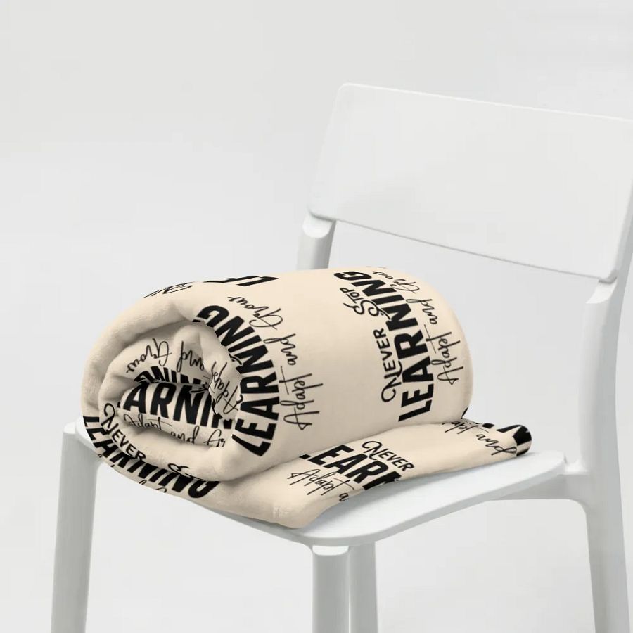 Never Stop Learning Blanket product image (7)