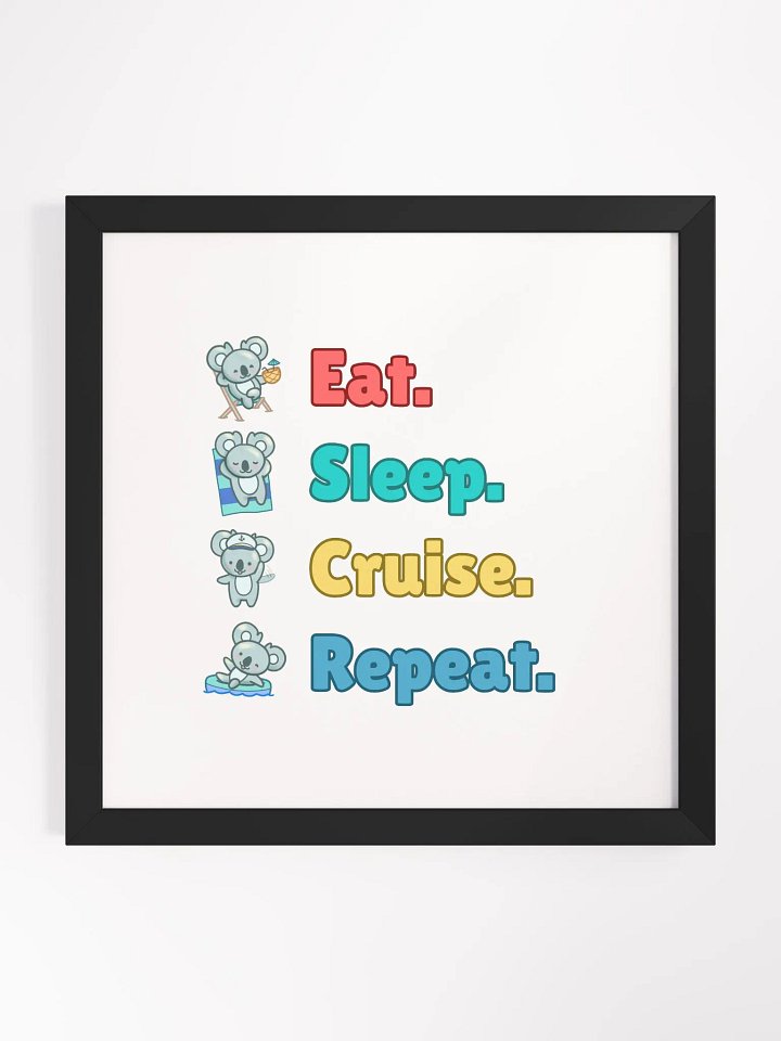 Eat Sleep Cruise Repeat! Koala Portrait product image (1)