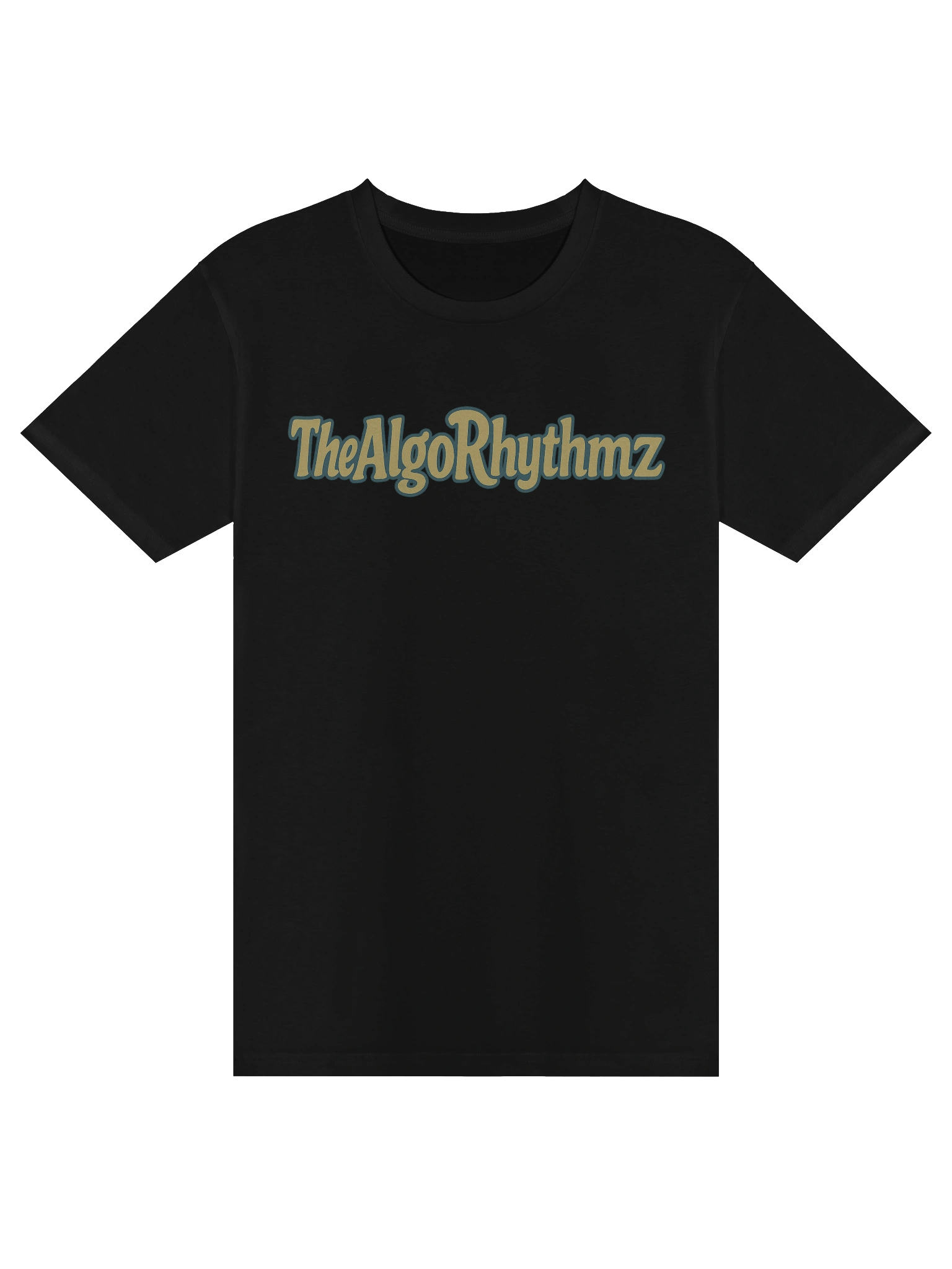 The AlgoRhythmz Official Logo Tee (Teal/Yellow) product image (1)