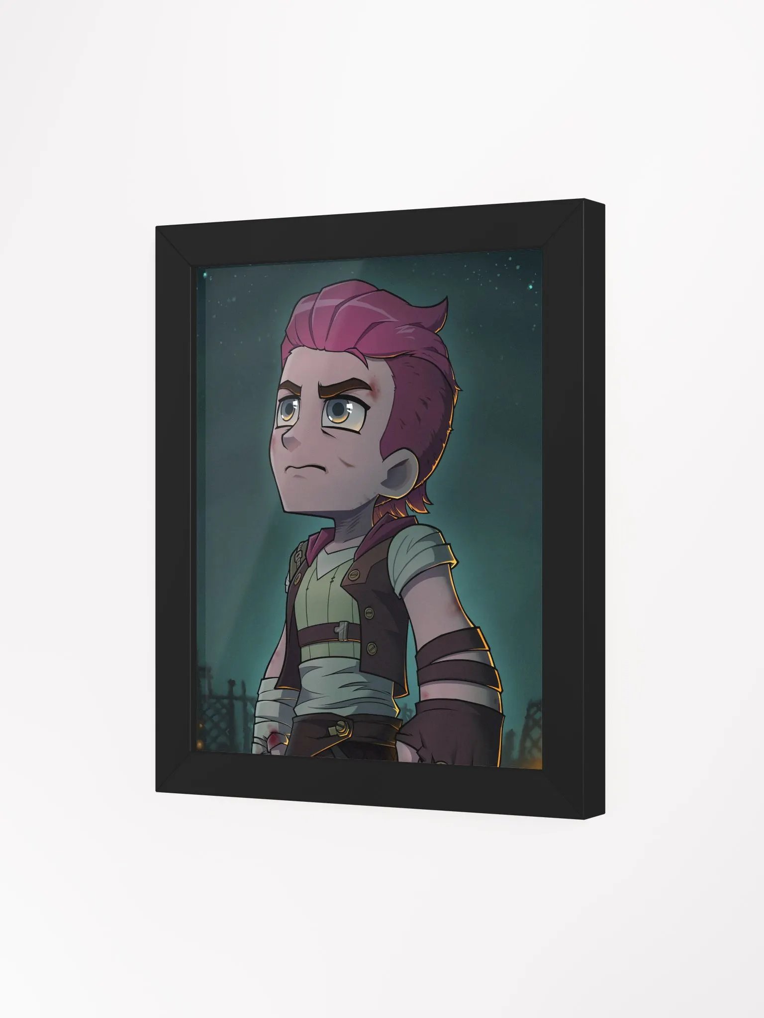 Pink Hair Girl Framed Poster product image (46)