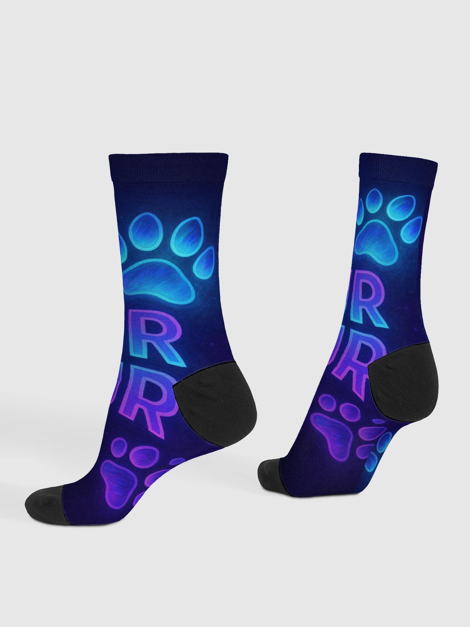 PurPur Glow Paw Crew Socks product image (4)