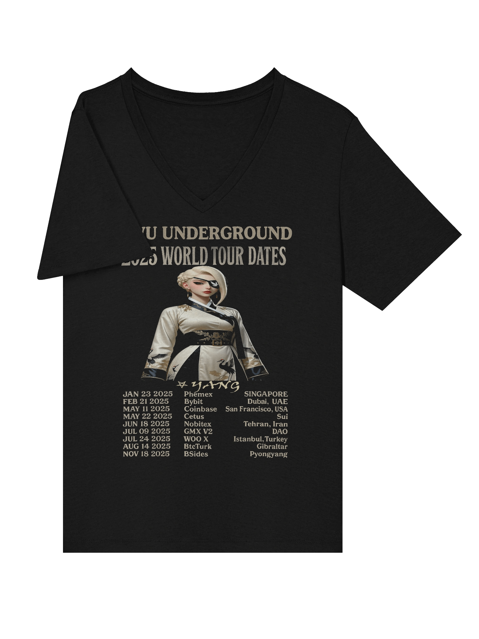UwU World Tour - Yang - Ltd Edition - 2025 - V-neck Tour Tshirt product image (5)