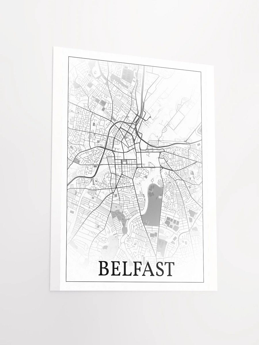 Belfast, Northern Ireland, city map print product image (11)