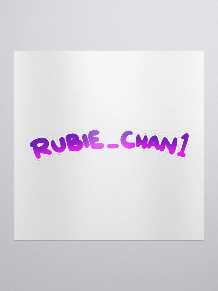 RubieChan Logo Sticker product image (1)